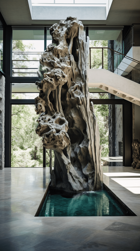 Stunning Concrete Sculptures in Florida: Artificial Waterfalls
